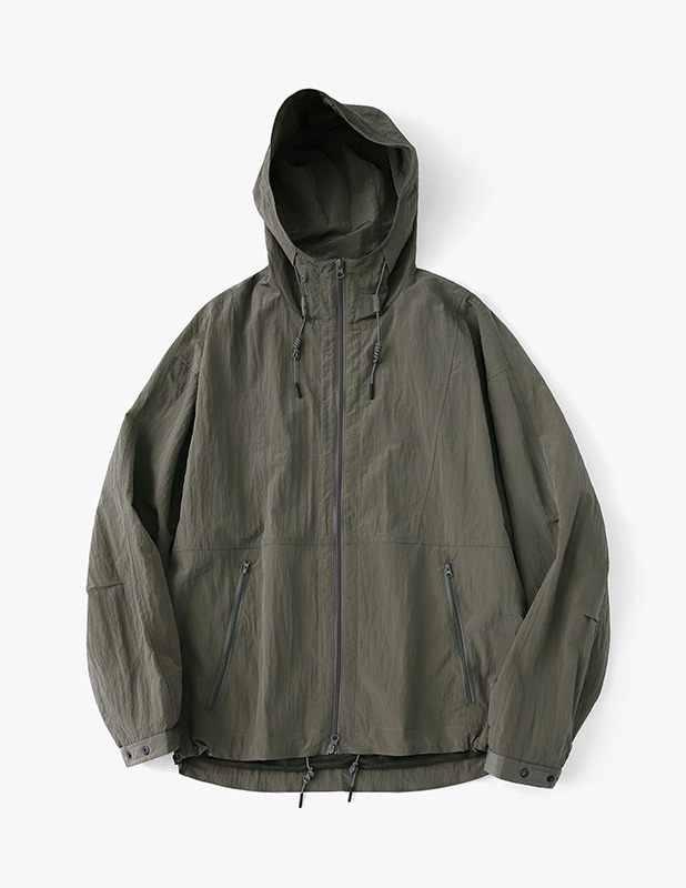 Dry Overfit Hood Jacket_Olive Khaki