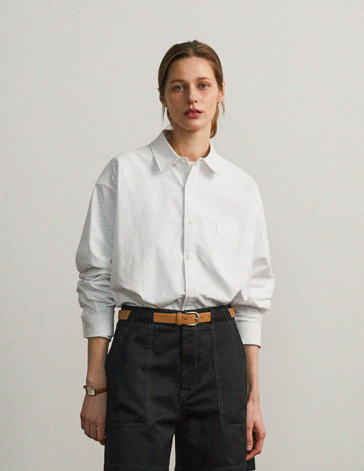 Overfit Oxford Shirt_Off White