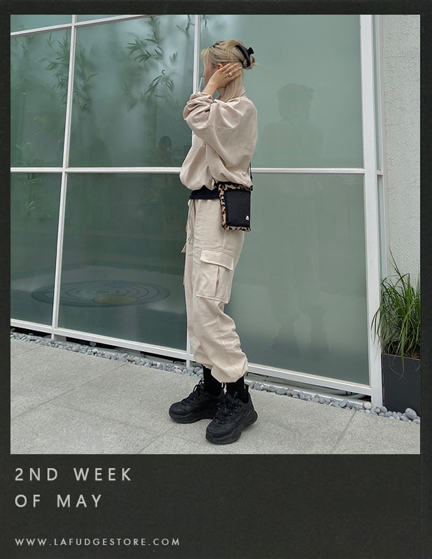 [SET] Lino Linen Ordinary Over Fit Crop Track Shirt Jacket Set Up_Linen Beige최미선