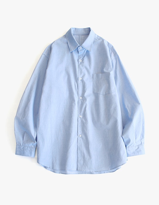 [여름원단]Linen Chambray French Shirt_Sky Blue