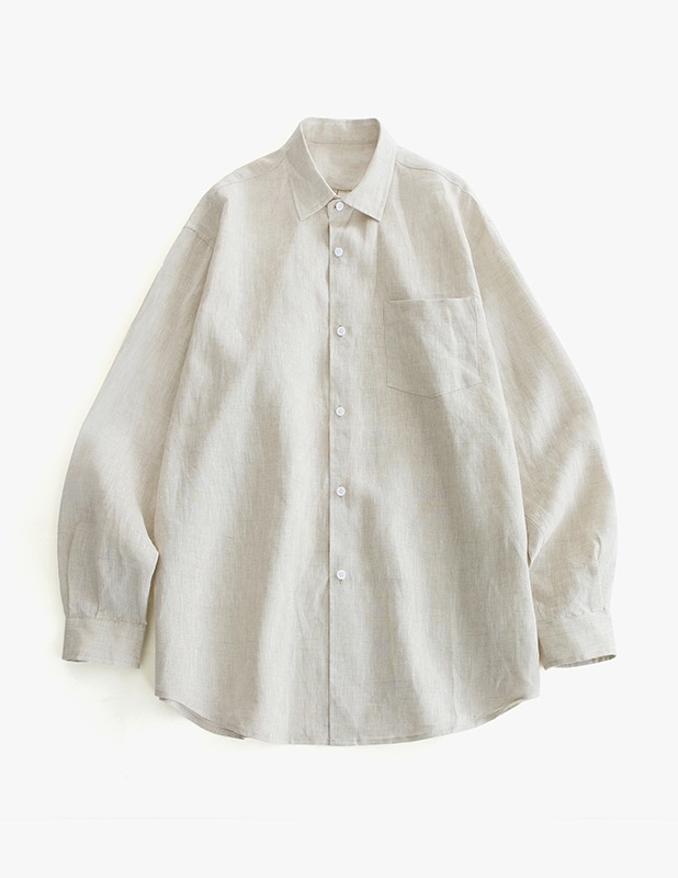 [여름원단]Premium Linen French Shirt_Ecru Linen