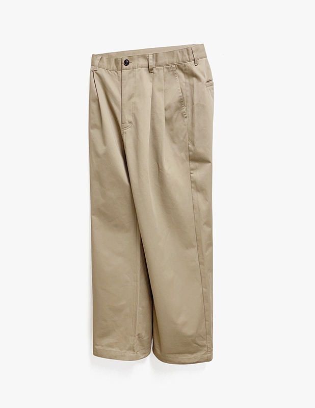 Tapered Wide Chef Pants_Sand Beige