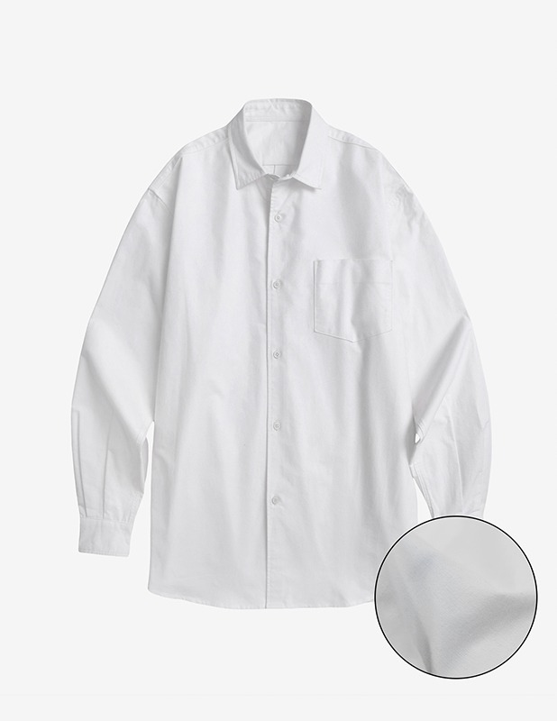 [FW버전] Napping Oxford Semi over French shirt_Off White