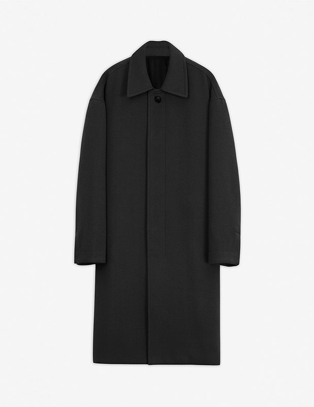 Woolrich Single Mac Coat_Black