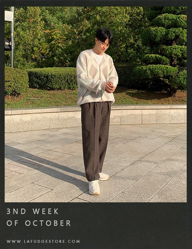 Woolrich Tapered Wide Two Tuck Wool Pants_Sienna Brown노진호