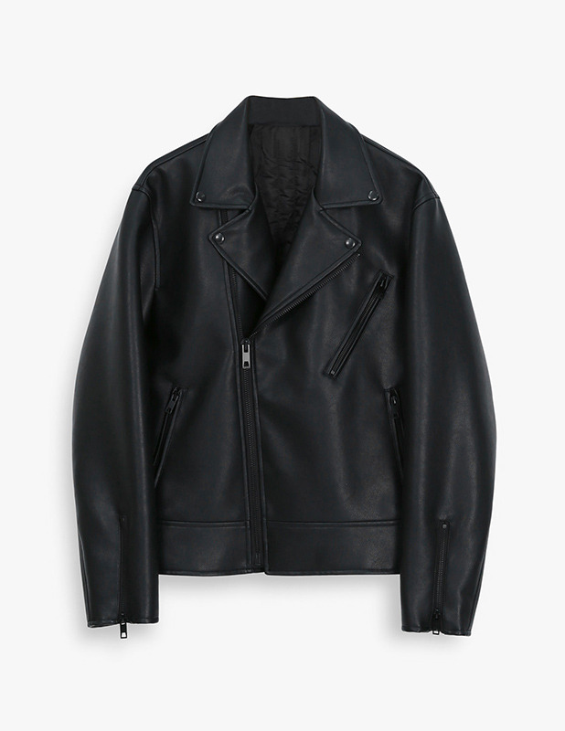 Buffing Leather Rider Jacket_Black