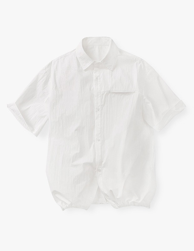 Wide String Half Shirt_Off White