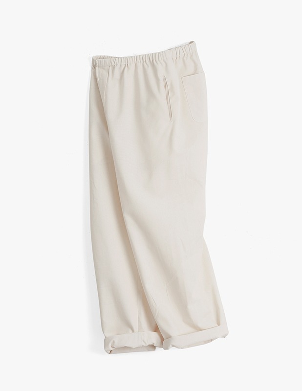[Woman]Ordinary Wide Linen Pants_Cream