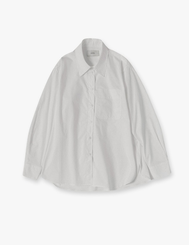 [Woman]Breeze Overfit Cotton Shirts_Off White