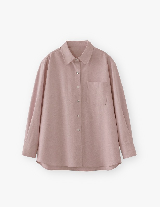 [Woman]Classic Semi Overfit Oxford Shirt_Blooming Red