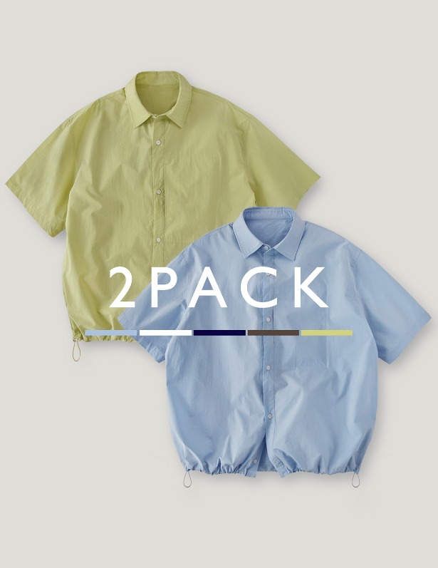 [Package]Ice Cotton String Short Sleeved Shirt_5 Color