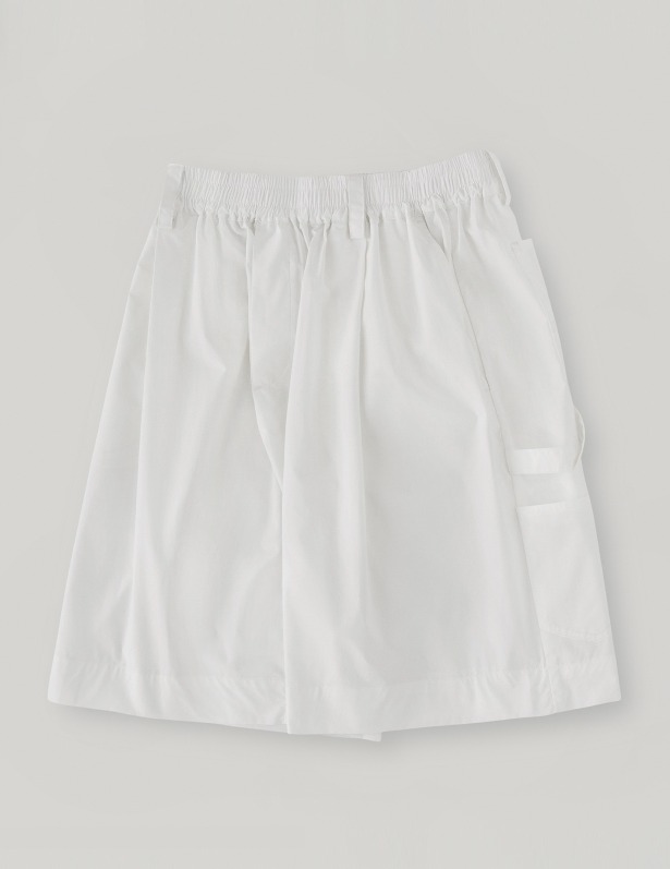 Bermuda One Tuck Half Carpenter Pants_Off White