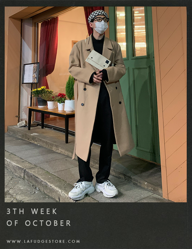 Wool Rich Trench Double Coat_Camel안우찬