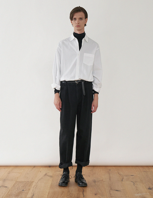[Tie SET]Classic Cotton French Shirt_Off White