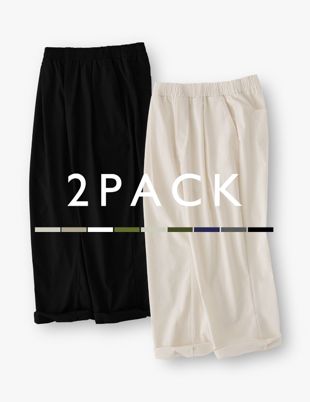 [Package]Classic Tapered Wide One Tuck Linen Pants_9Color